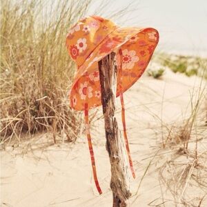 Maison Me Adelaide Retro Floral Floppy Sun Hat